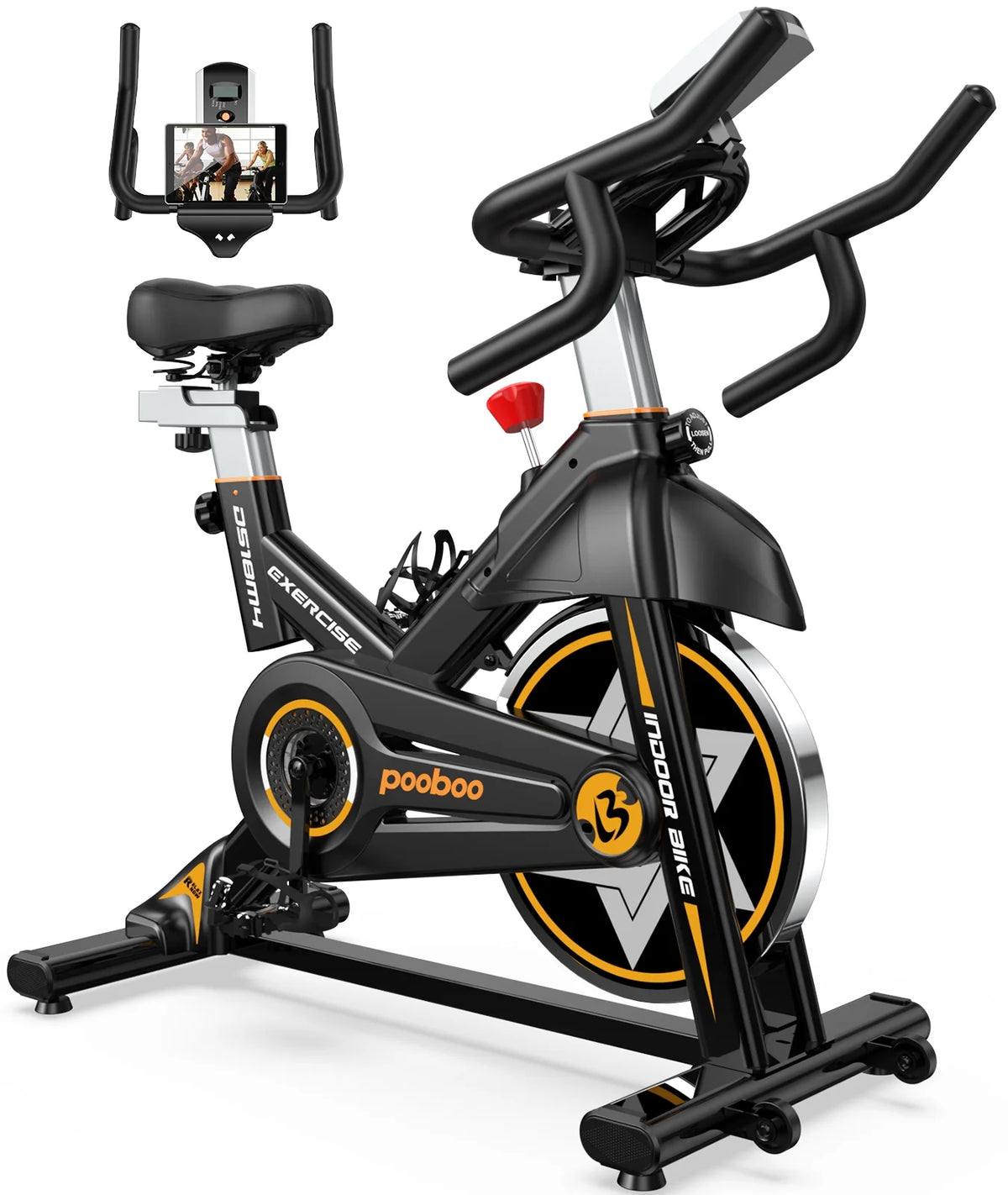 LNOW Commercial Built - in Bluetooth Fan Exercise Bike, Adjustable Air Resistance with Dual - Product image 22