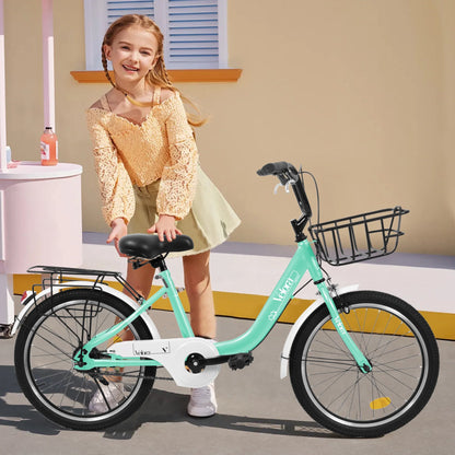 20 in Kids Bike for Boys Girls, 1 Speed Children Bicycle with Basket, Rear Seat, Chain Guard - Product image 21