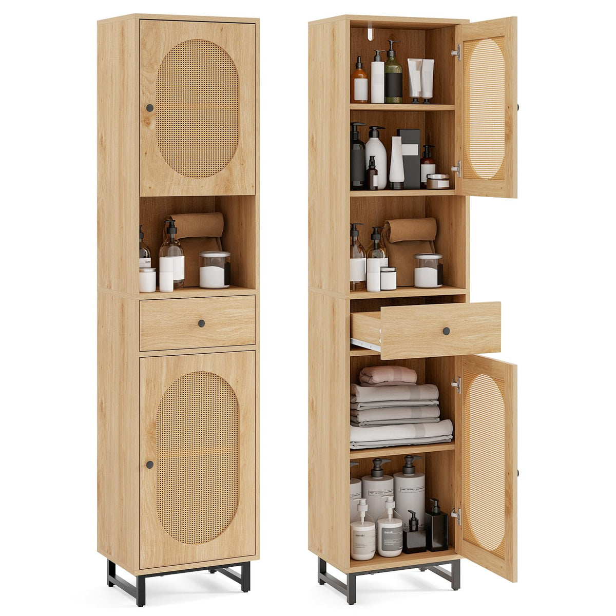 Tangkula Tall Bathroom Storage Cabinet - Product image 1