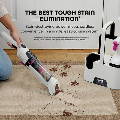Shark Stainforce Cordless Portable Spot, Stain, & Odor Remover System for Carpets, Area Rugs, Upholstery - Product image 2