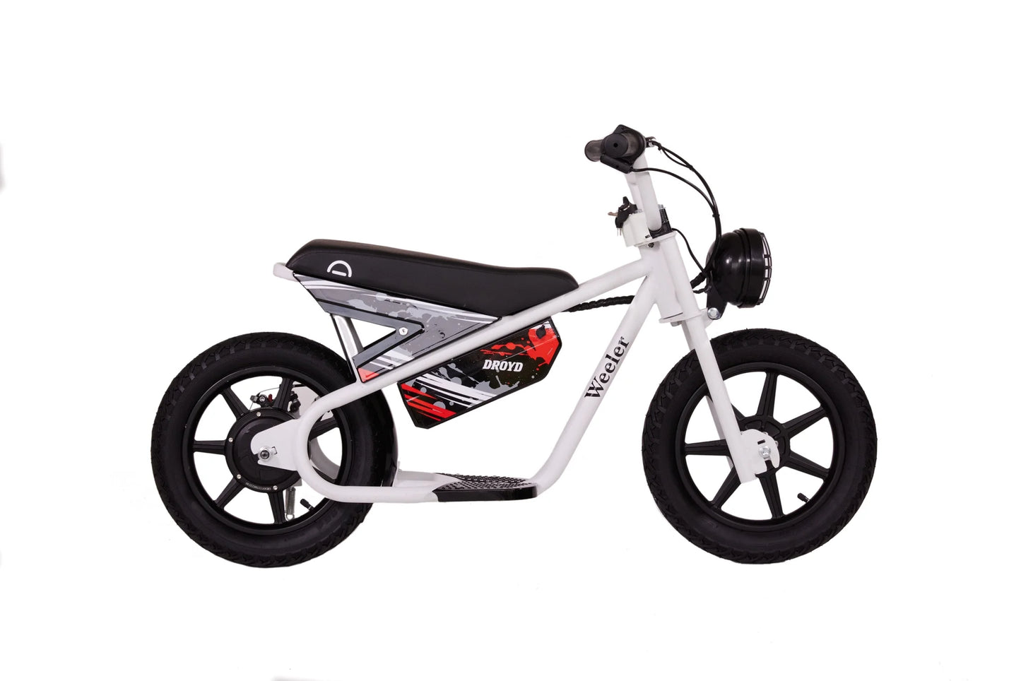 Droyd Weeler Electric Mini Bike - 24V 8ah Battery, 6 - 10 MPH, up to 8 Miles, LED Lights, Kids Ages 6+ - Product image 17
