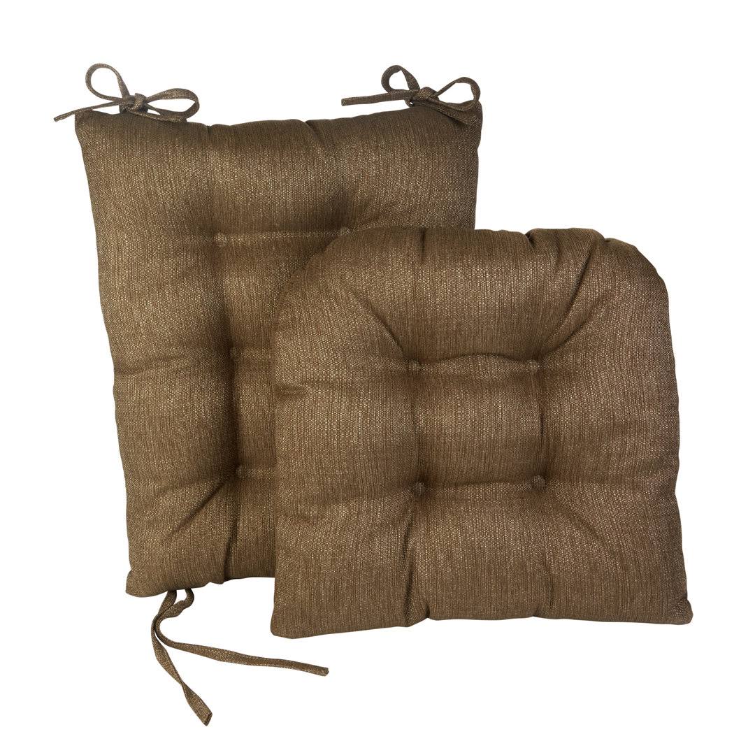 Rocking Chair Cushion Set Latitude Run Fabric: Gold - Product image 1