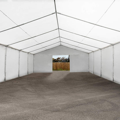 TOOLPORT Storage Tent 6x12 m waterproof PVC tarpaulin 700 N White