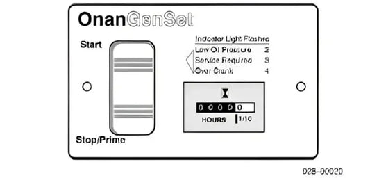 300-4937 Cummins Power Generation Switch Panel Illuminated Start/Stop