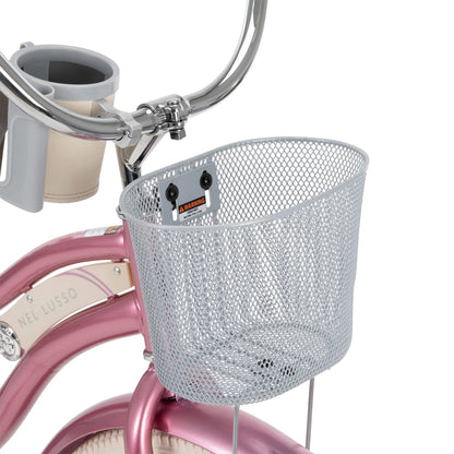 26 In. Nel Lusso Women'S Beach Cruiser Bike, Pink Taffeta