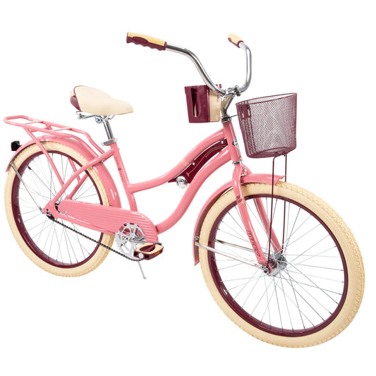 24" Nel Lusso Girls' Cruiser Bike, Pink Blush Powder - Product image 1