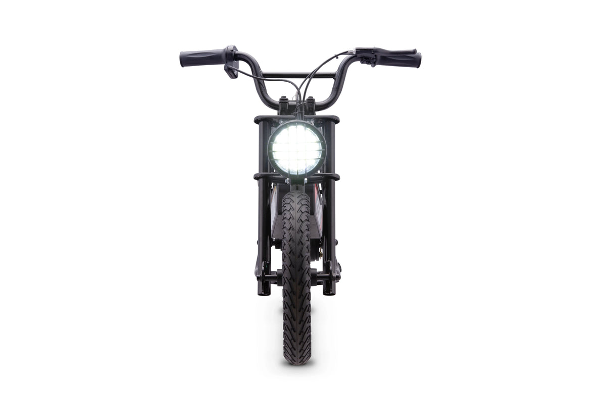 Droyd Weeler Electric Mini Bike - 24V 8ah Battery, 6 - 10 MPH, up to 8 Miles, LED Lights, Kids Ages 6+ - Product image 24