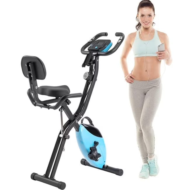 Folding Exercise Bike, Fitness Upright and Recumbent X - Bike with 16 - Level Adjustable Resistance - Product image 1