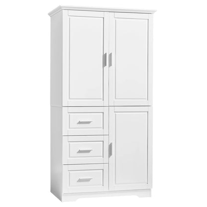 Bathroom Cabinet, 62.2" Tall Storage Cabinet with Doors and Shelves - Product image 26