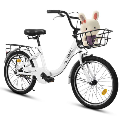 20 in Kids Bike for Boys Girls, 1 Speed Children Bicycle with Basket, Rear Seat, Chain Guard - Product image 7