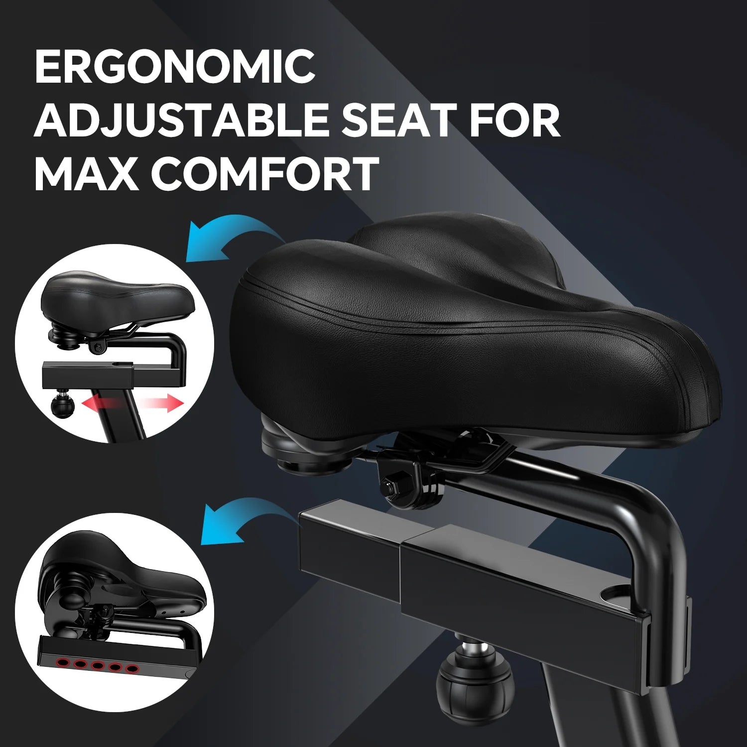 LNOW Commercial Built - in Bluetooth Fan Exercise Bike, Adjustable Air Resistance with Dual - Product image 5