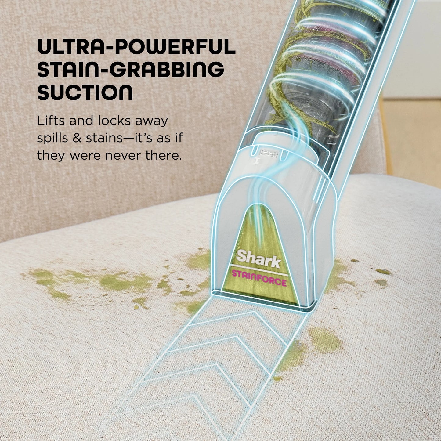 Shark Stainforce Cordless Portable Spot, Stain, & Odor Remover System for Carpets, Area Rugs, Upholstery - Product image 4