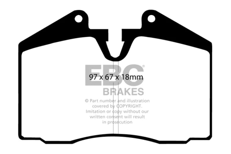 EBC - Front Redstuff Pad PN DP3612C