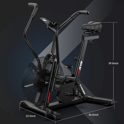 LNOW Commercial Built - in Bluetooth Fan Exercise Bike, Adjustable Air Resistance with Dual - Product image 9