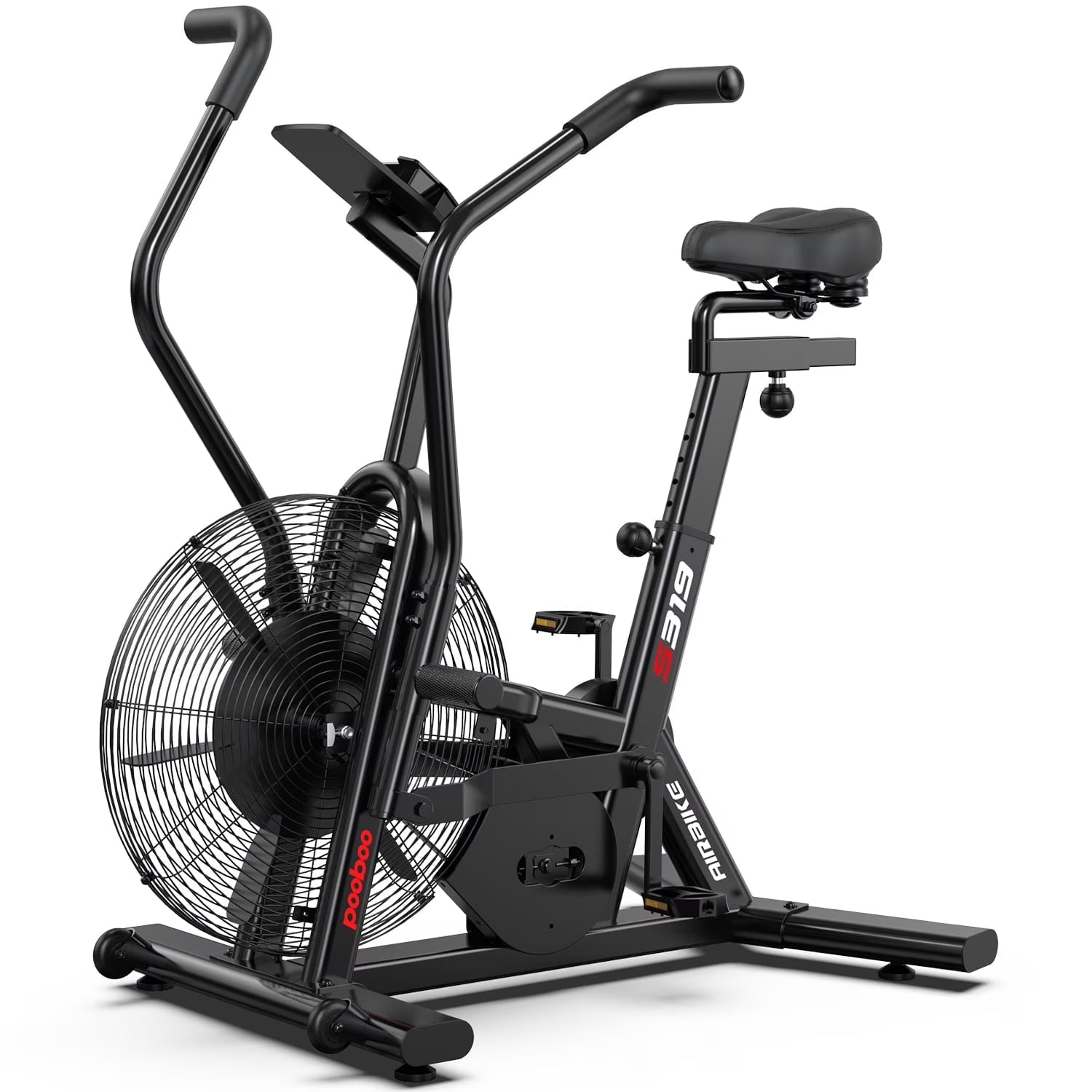 LNOW Commercial Built - in Bluetooth Fan Exercise Bike, Adjustable Air Resistance with Dual - Product image 1