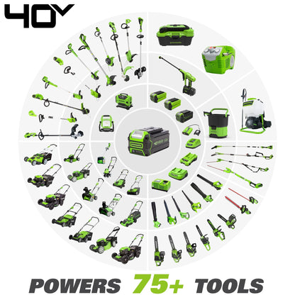 Greenworks 40V 12" Cordless Chainsaw with 2.0 Ah Battery & Charger, 20262 - Product image 12