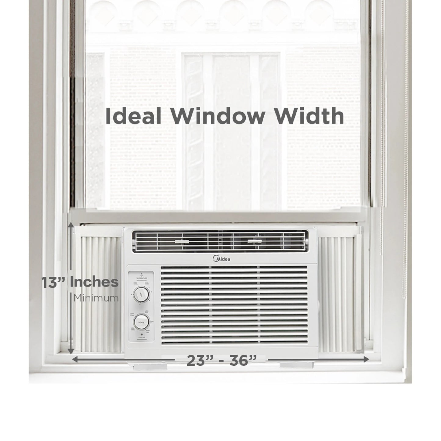 Midea 5, 000 BTU 150 Sq Ft Mechanical Window Air Conditioner, White, MAW05M1WWT, New - Product image 16