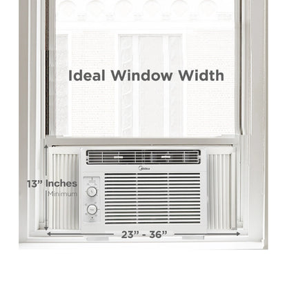 Midea 5, 000 BTU 150 Sq Ft Mechanical Window Air Conditioner, White, MAW05M1WWT, New - Product image 16
