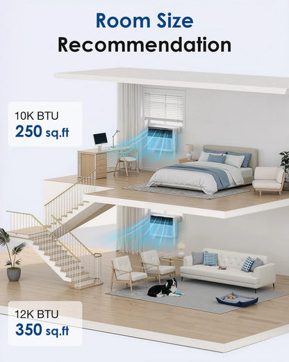 AECOJOY 12000 BTU Window Air Conditioner, Energy-Saving Window AC Unit, Cools up to 350 Sq. Ft - Product image 5