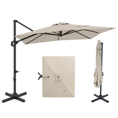 Tangkula 11 x 9 FT Patio Umbrella Large Offset Cantilever Outdoor Umbrella - Product image 4