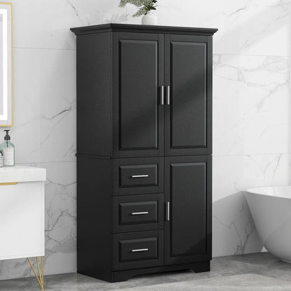 Bathroom Cabinet, 62.2" Tall Storage Cabinet with Doors and Shelves - Product image 11