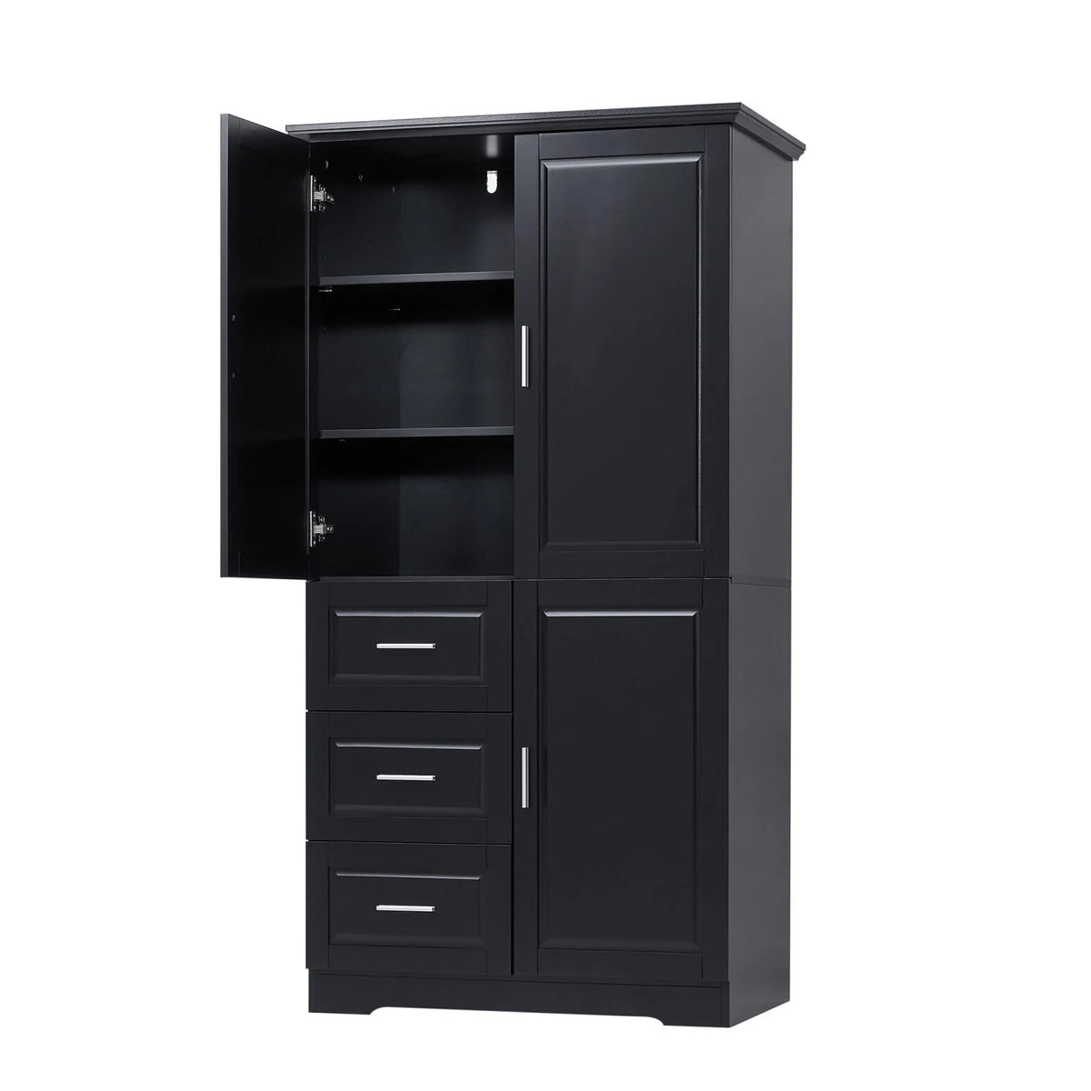 Bathroom Cabinet, 62.2" Tall Storage Cabinet with Doors and Shelves - Product image 16