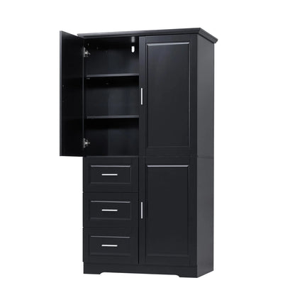 Bathroom Cabinet, 62.2" Tall Storage Cabinet with Doors and Shelves - Product image 16