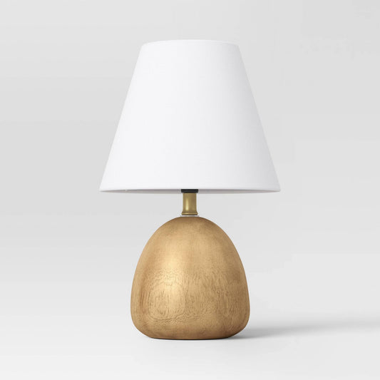 Faux Wood Mini Table Lamp Brown - Threshold - Product image 1