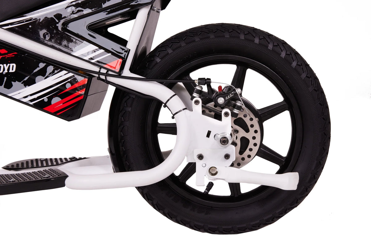 Droyd Weeler Electric Mini Bike - 24V 8ah Battery, 6 - 10 MPH, up to 8 Miles, LED Lights, Kids Ages 6+ - Product image 14