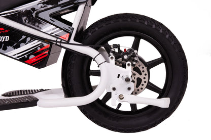 Droyd Weeler Electric Mini Bike - 24V 8ah Battery, 6 - 10 MPH, up to 8 Miles, LED Lights, Kids Ages 6+ - Product image 14